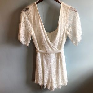 White Lace Romper